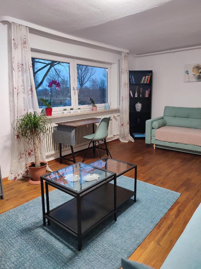 Gemuetliche Zwei-Zimmer-Wohnung Am Regnitzufer Bamberga Esterno foto