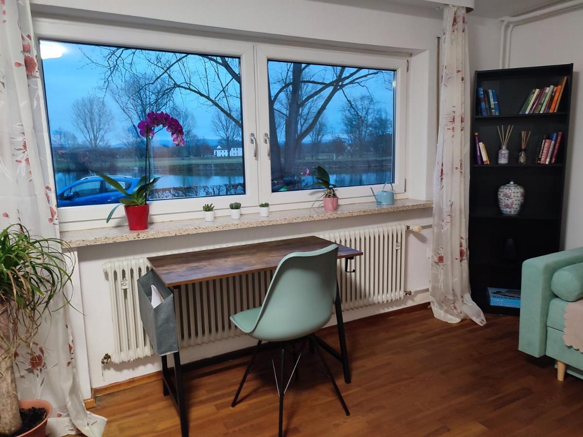 Gemuetliche Zwei-Zimmer-Wohnung Am Regnitzufer Bamberga Esterno foto